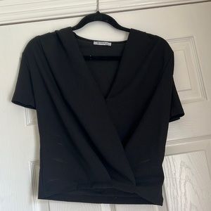 Cropped V blouse